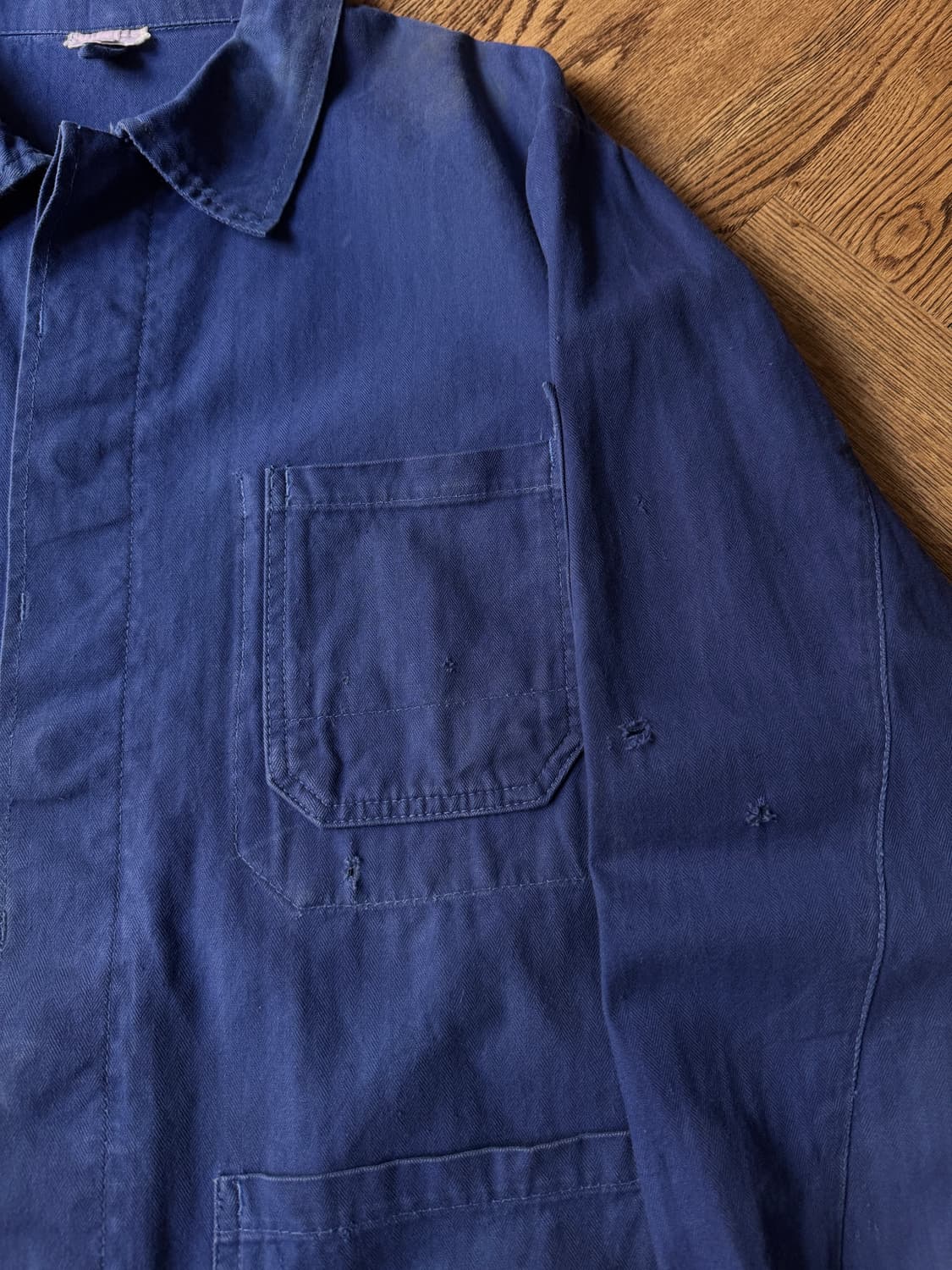 [L]암 포켓 헤링본 트윌 프렌치 워크 자켓 상품이미지3