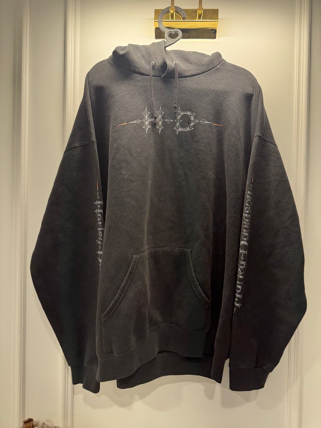 90s할리데이비슨 체인로고 후디 상품이미지1