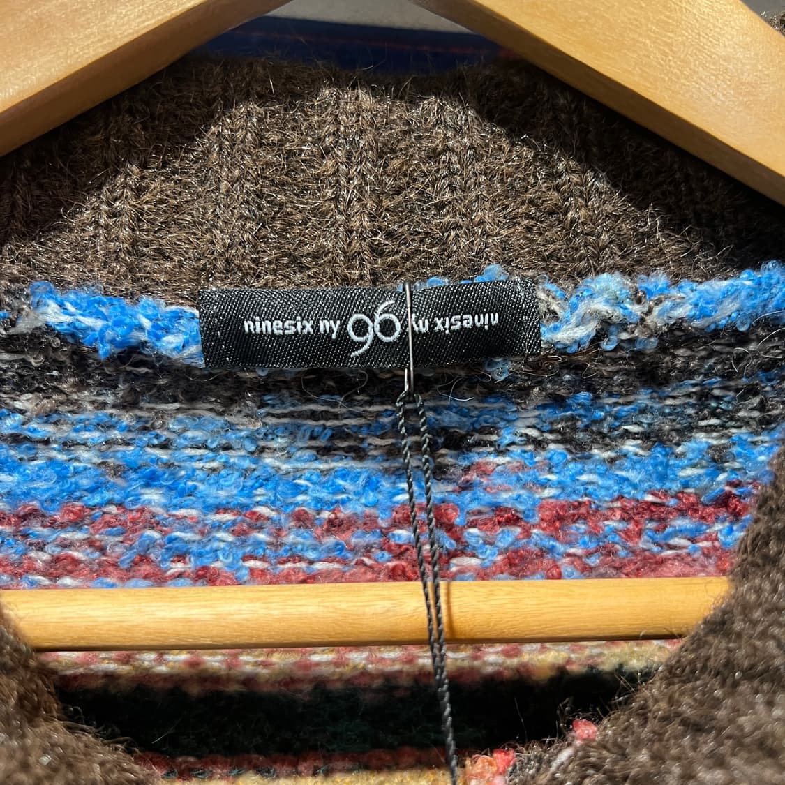 나인식스뉴욕 컬러풀 패턴 니트 가디건 상품이미지4