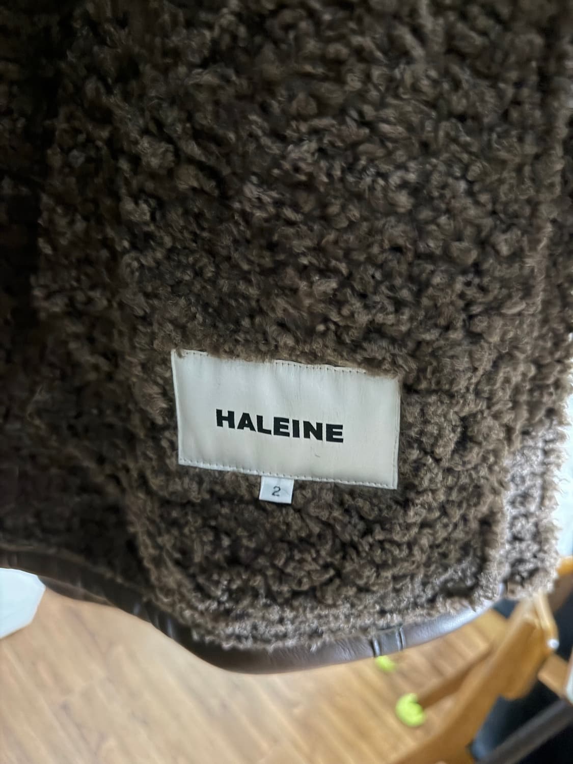 알렌느 무스탕 샘플 2사이즈 상품이미지4