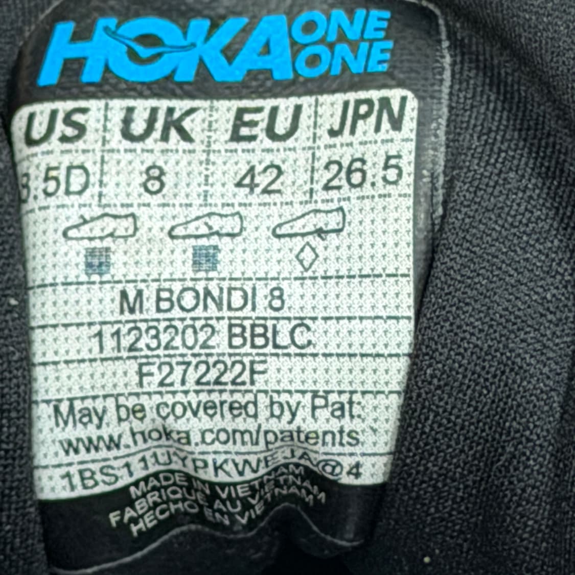 HOKA 호카 본디 8 블랙 신발 265 상품이미지8