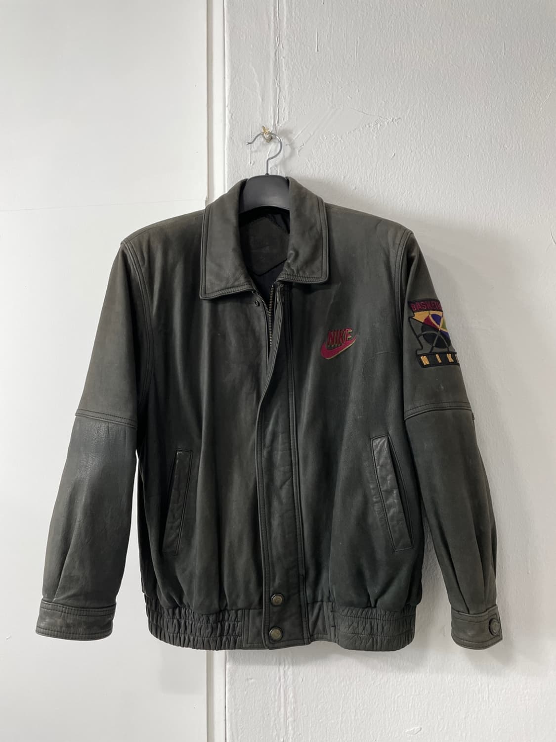 90s 나이키 20주년 레더 봄버 자켓 상품이미지1
