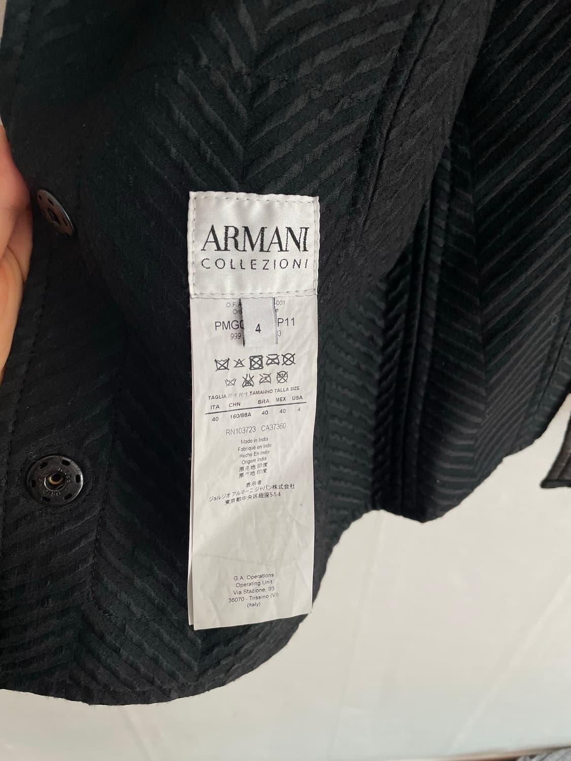 armani collezioni leather jacket 상품이미지6