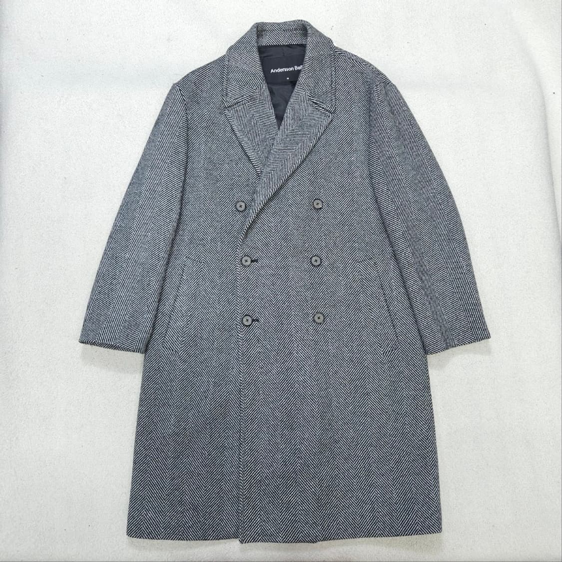 앤더슨벨 헤링본 코트 M 캐시미어 블렌드 상품이미지1