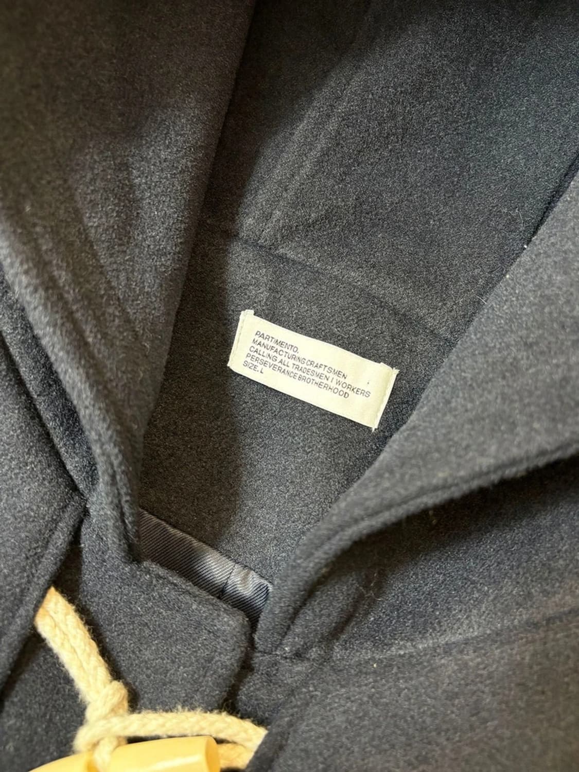 파르티멘토 22FW 멜톤 더플 롱 코트 PN6298 상품이미지6