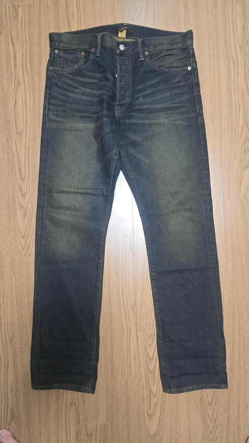 RRL 슬림핏 셀비지 데님 34x32 (독보적인 빈티지 색감) 상품이미지1