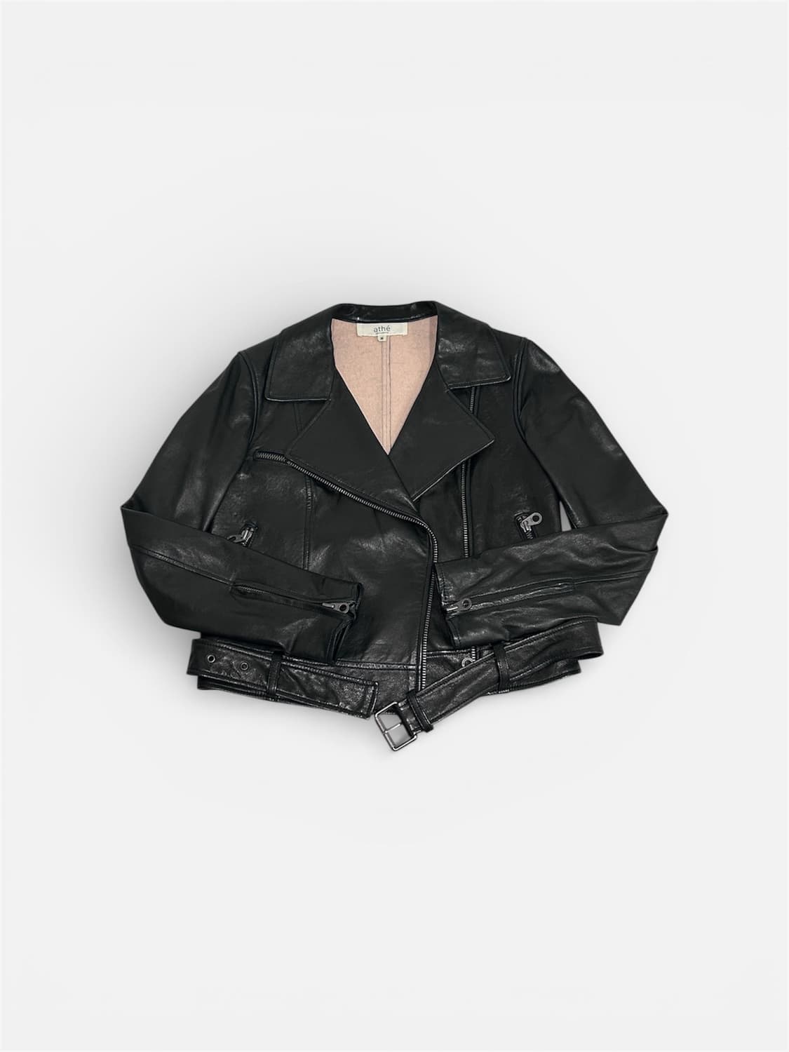 아떼 바네사브루노 양가죽 라이더 자켓 36사이즈 상품이미지2