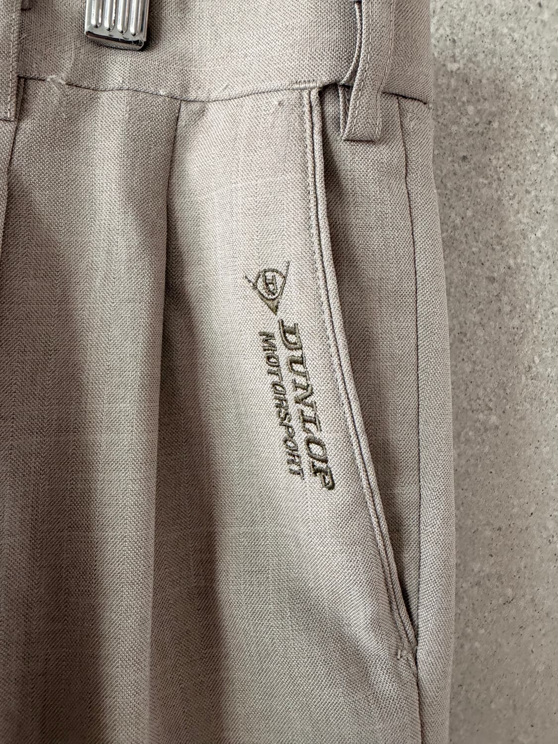 던롭 모터스포츠 남성 슬랙스 베이지색 바지 상품이미지2