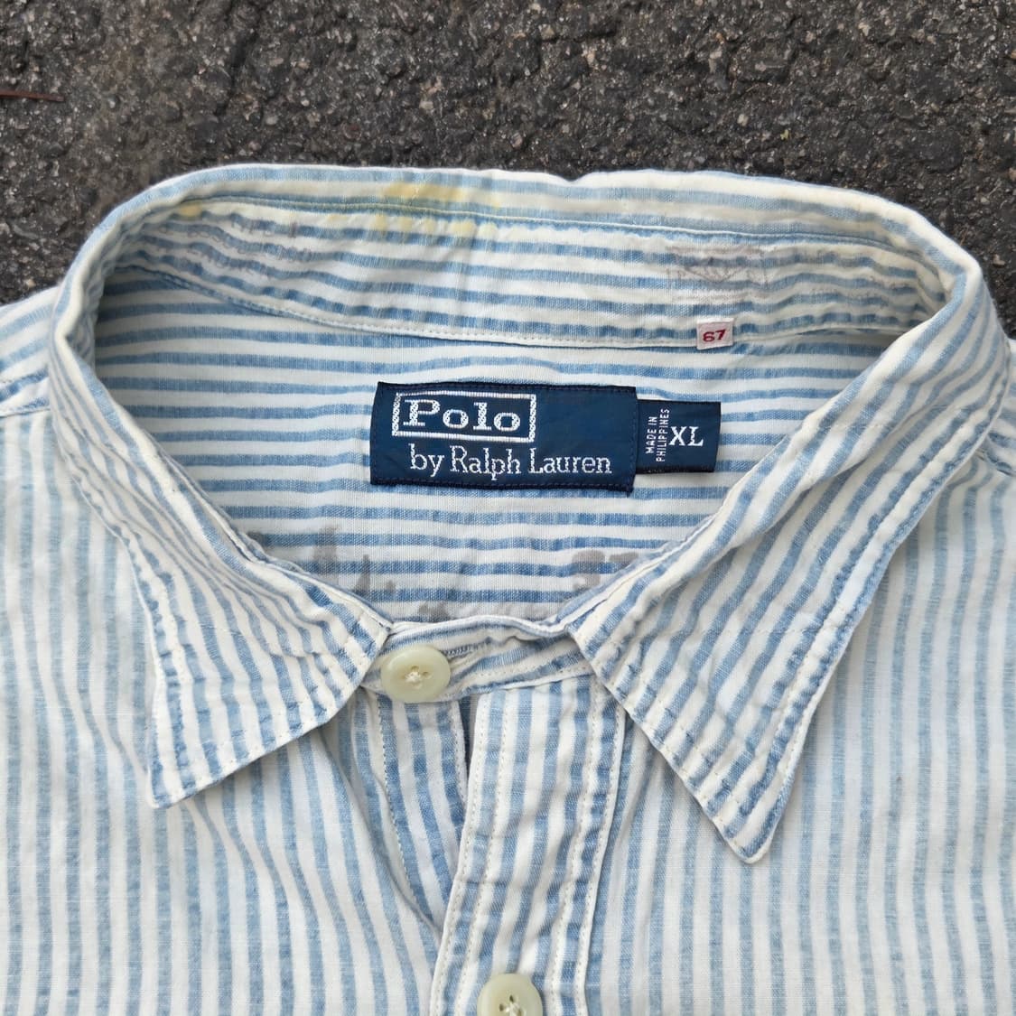 POLO  스트라이프 시어서커 셔츠 상품이미지4