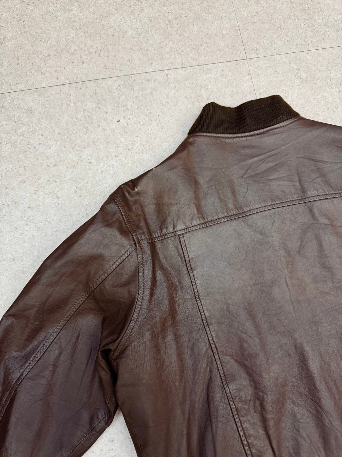 80‘s Mcgregor 맥그리거 레더 집업 상품이미지5