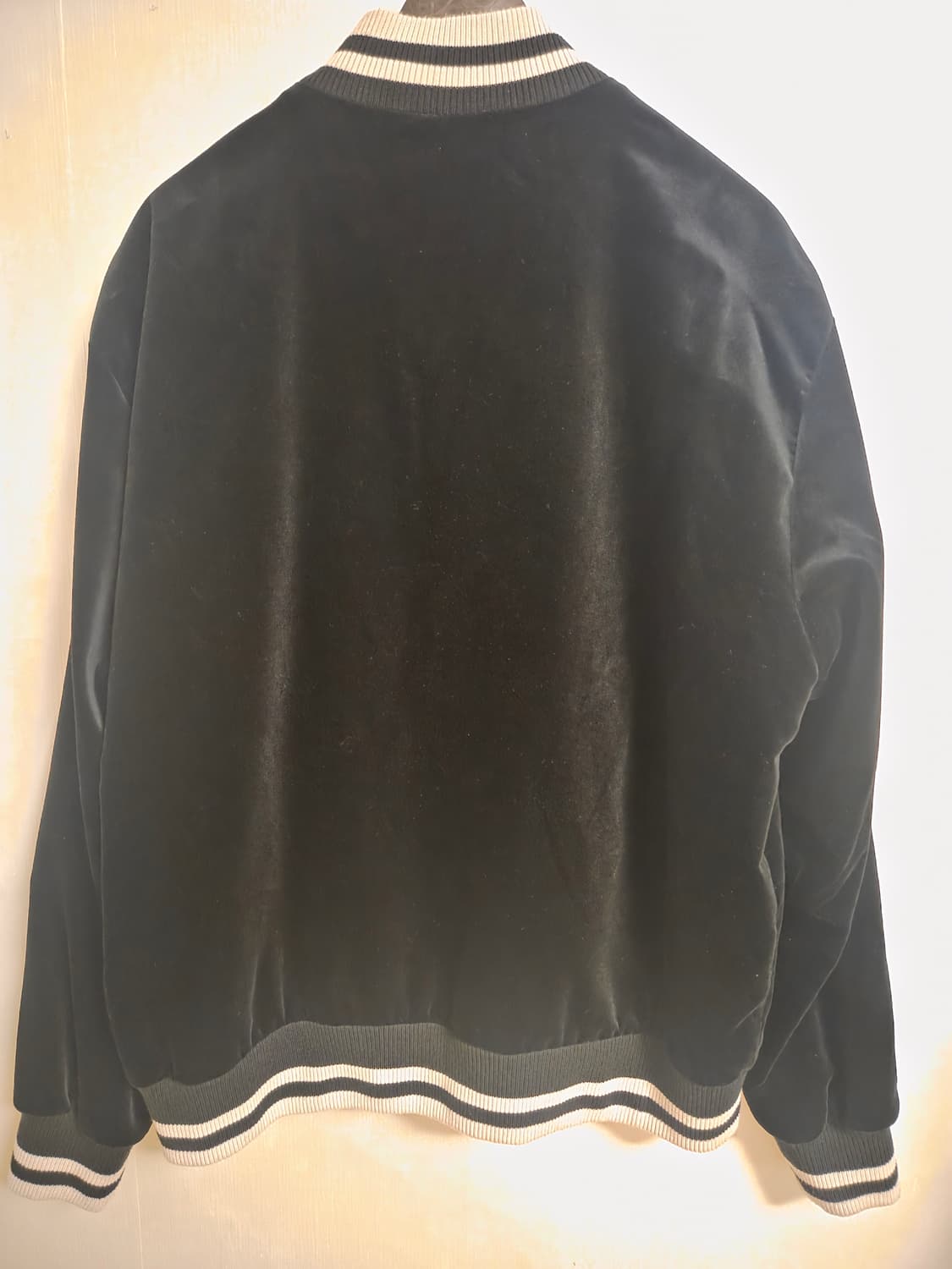 유스 벨벳 트랙자켓 블랙 M 상품이미지3