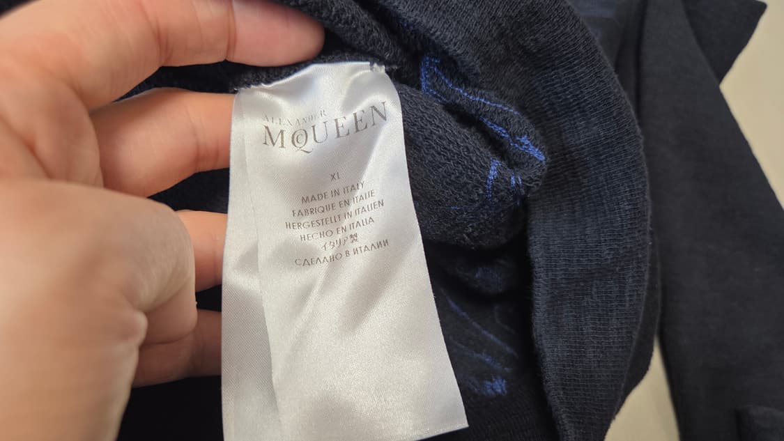 알렉산더 맥퀸 스켈레톤 자수  맨투맨   상품이미지5