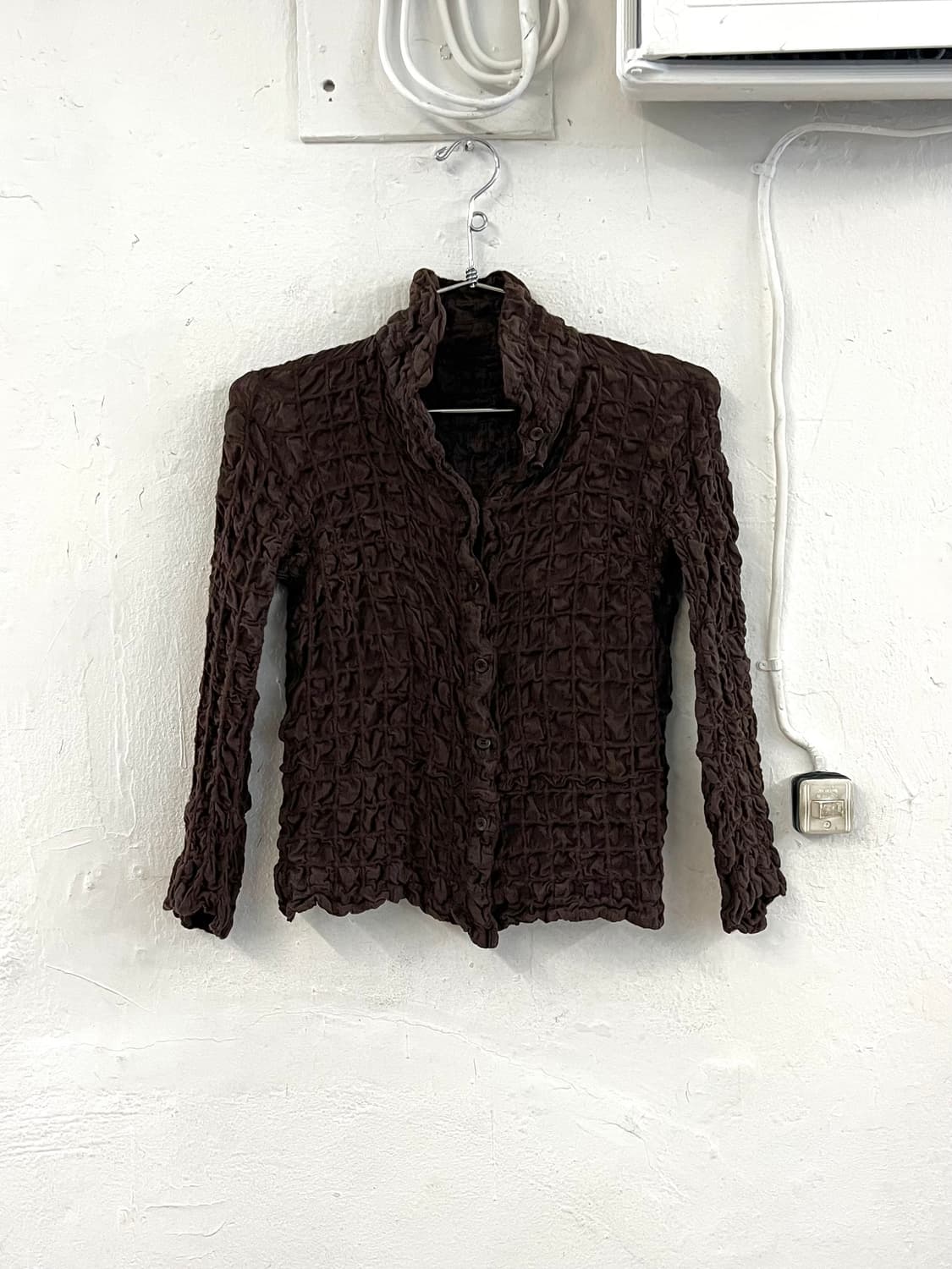 이세이미야케 HAAT 실크 울 링클 자켓 상품이미지1