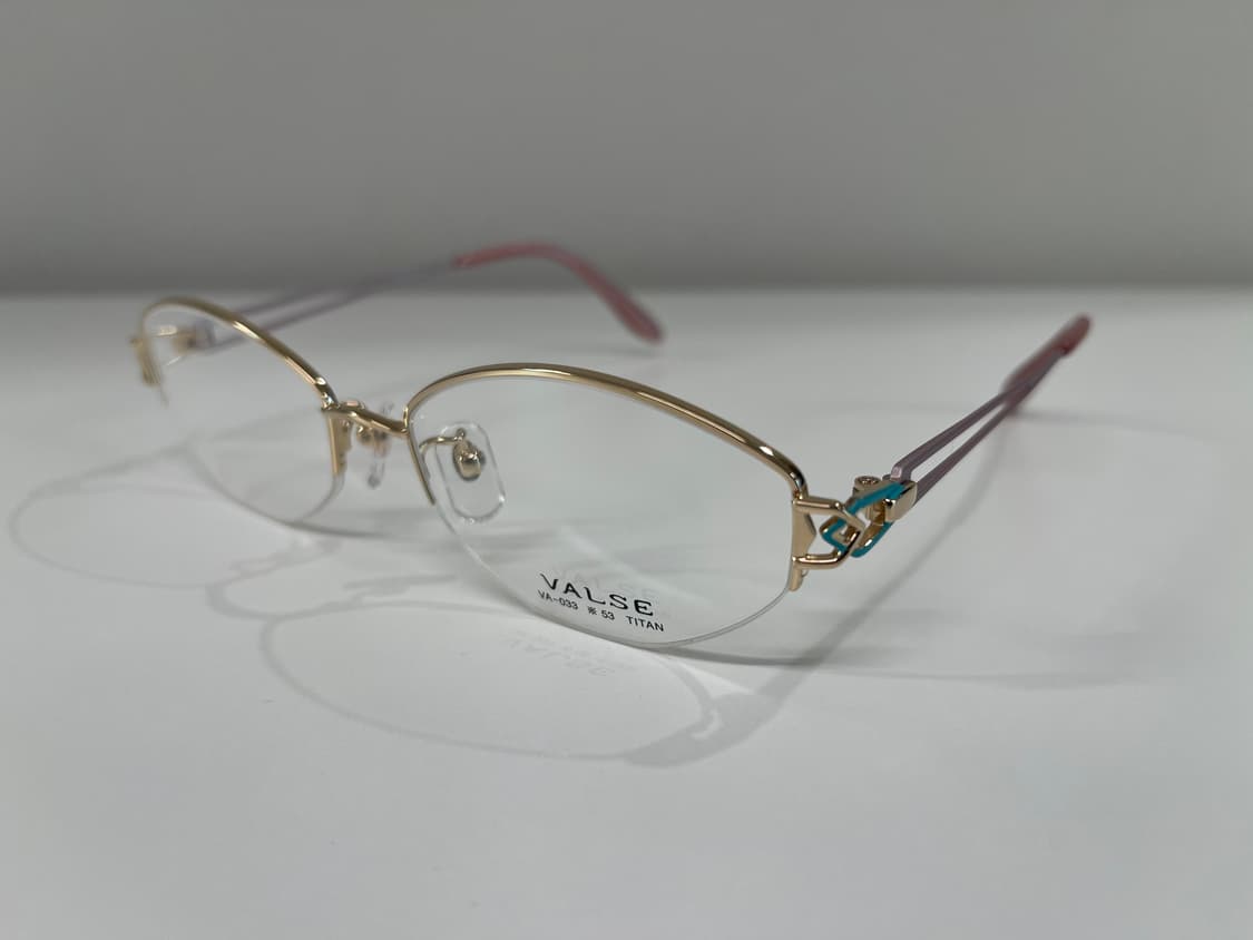 발스 VALSE 일본 티타늄 반무테 안경 빈티지 90s 5번 상품이미지1