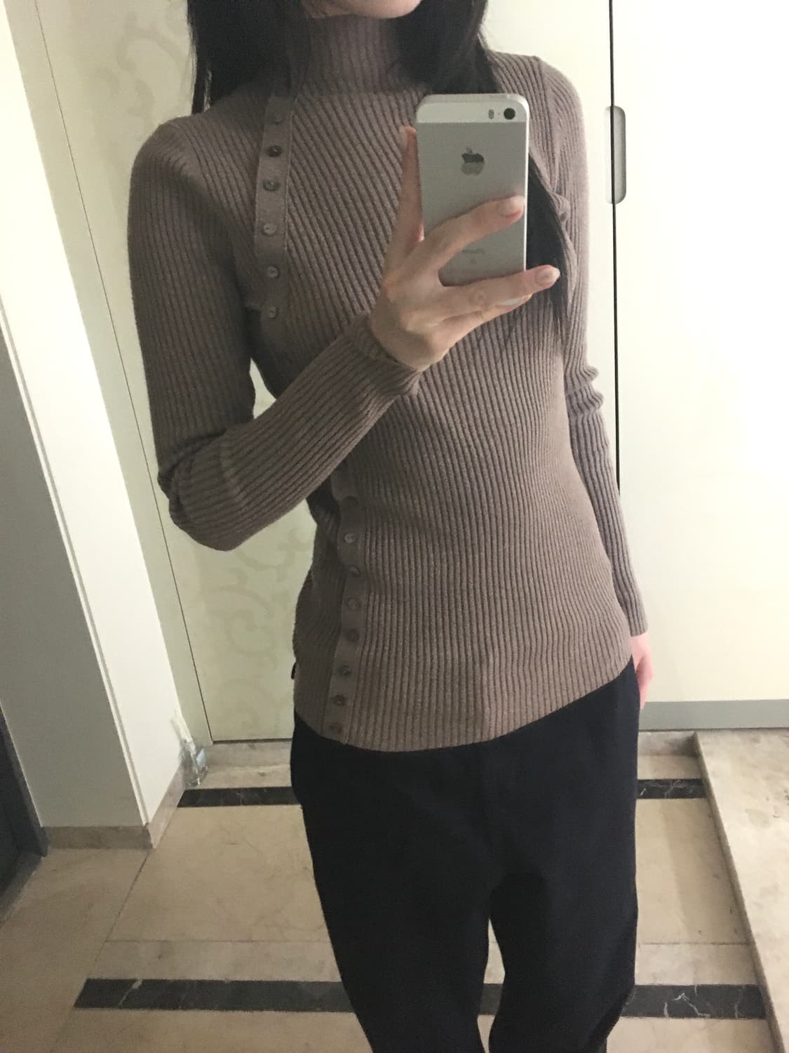 vintage side button detail knit 상품이미지2
