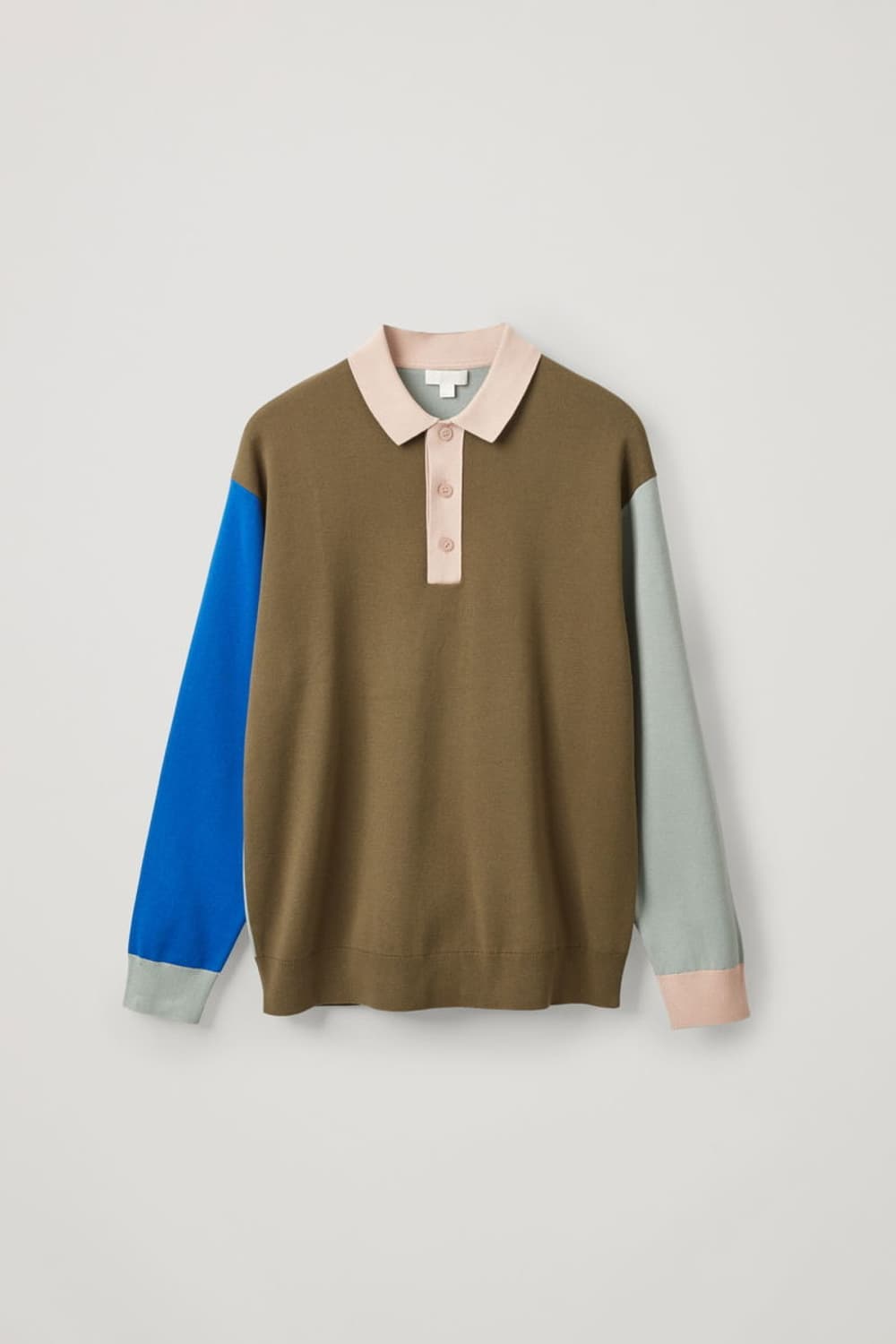 COS 남성 배색 카라 니트 상품이미지1