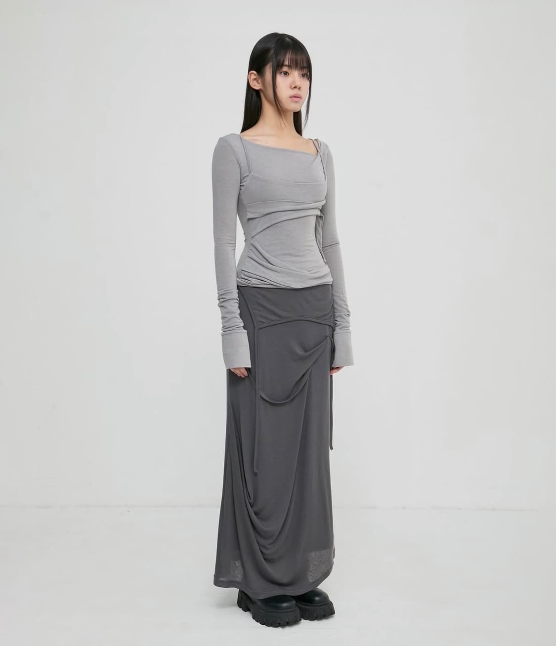 플레어업 레이어드 뷔스티에 롱 슬리브 flareup long sleeve 상품이미지3