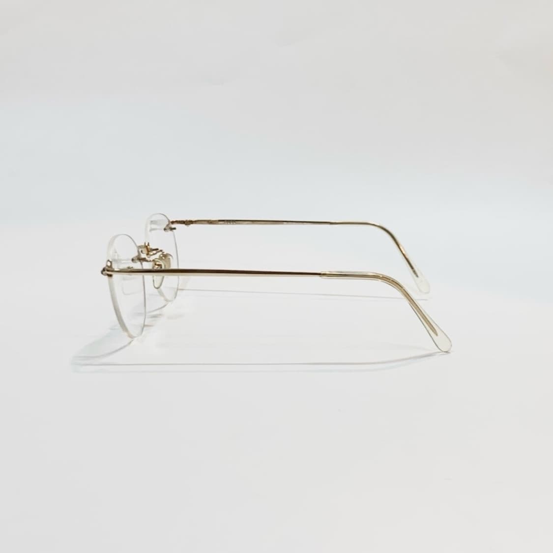 [픽키-680] 골드 라운드 림리스 안경 미니멀 클래식 상품이미지6