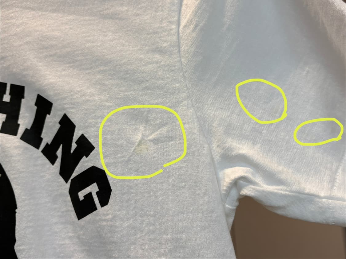 베이프 큐빅 화이트 티셔츠 S 상품이미지5