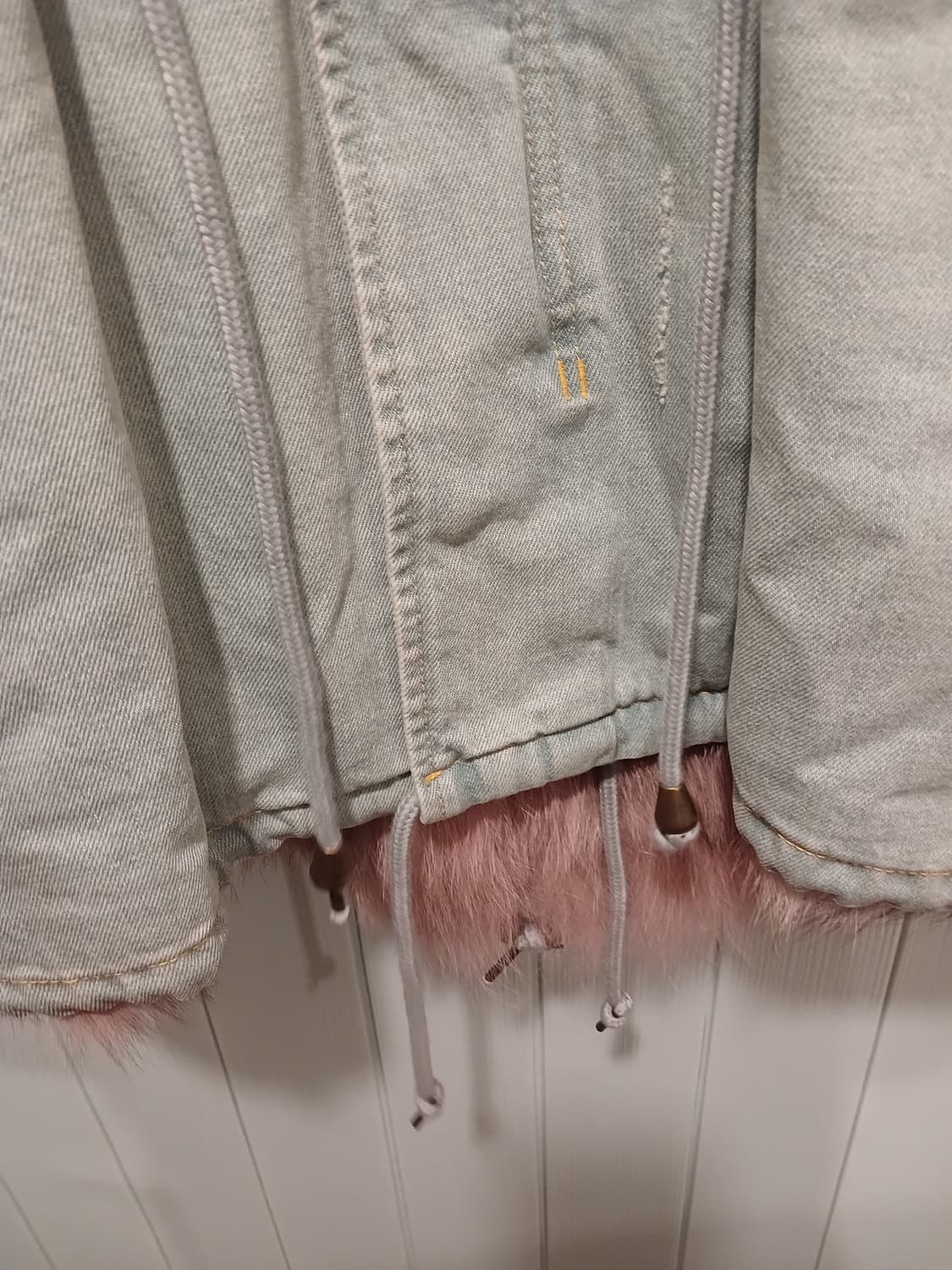 라삐아프 정품 여성 야상 천연모피 (너구리+여우) 자켓 S 사이즈 상품이미지7