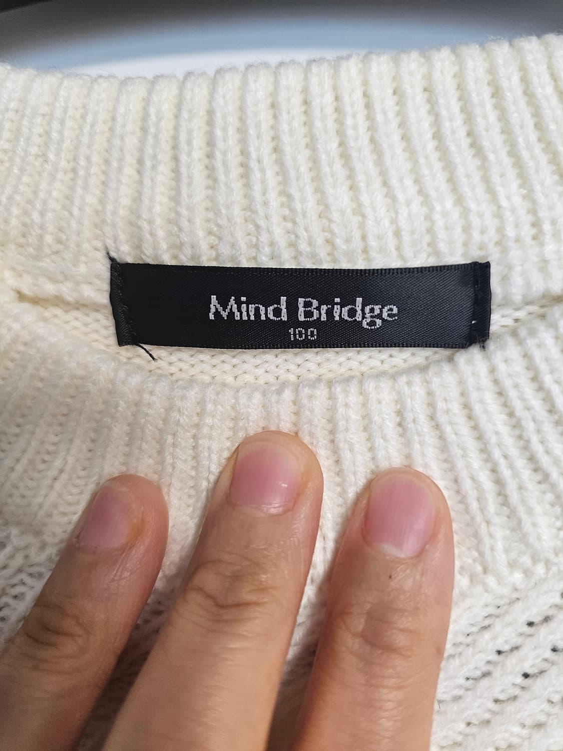Mind Bridge 아이보리 니트 스웨터 100 상품이미지3
