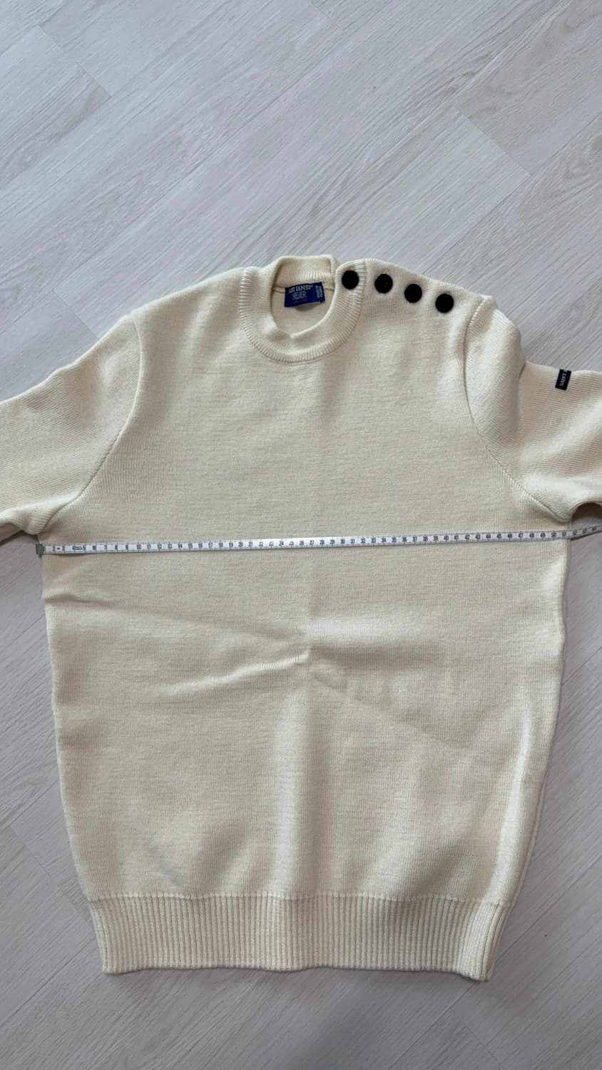 세인트제임스(Saint James) 아이보리 견장 니트 상품이미지2