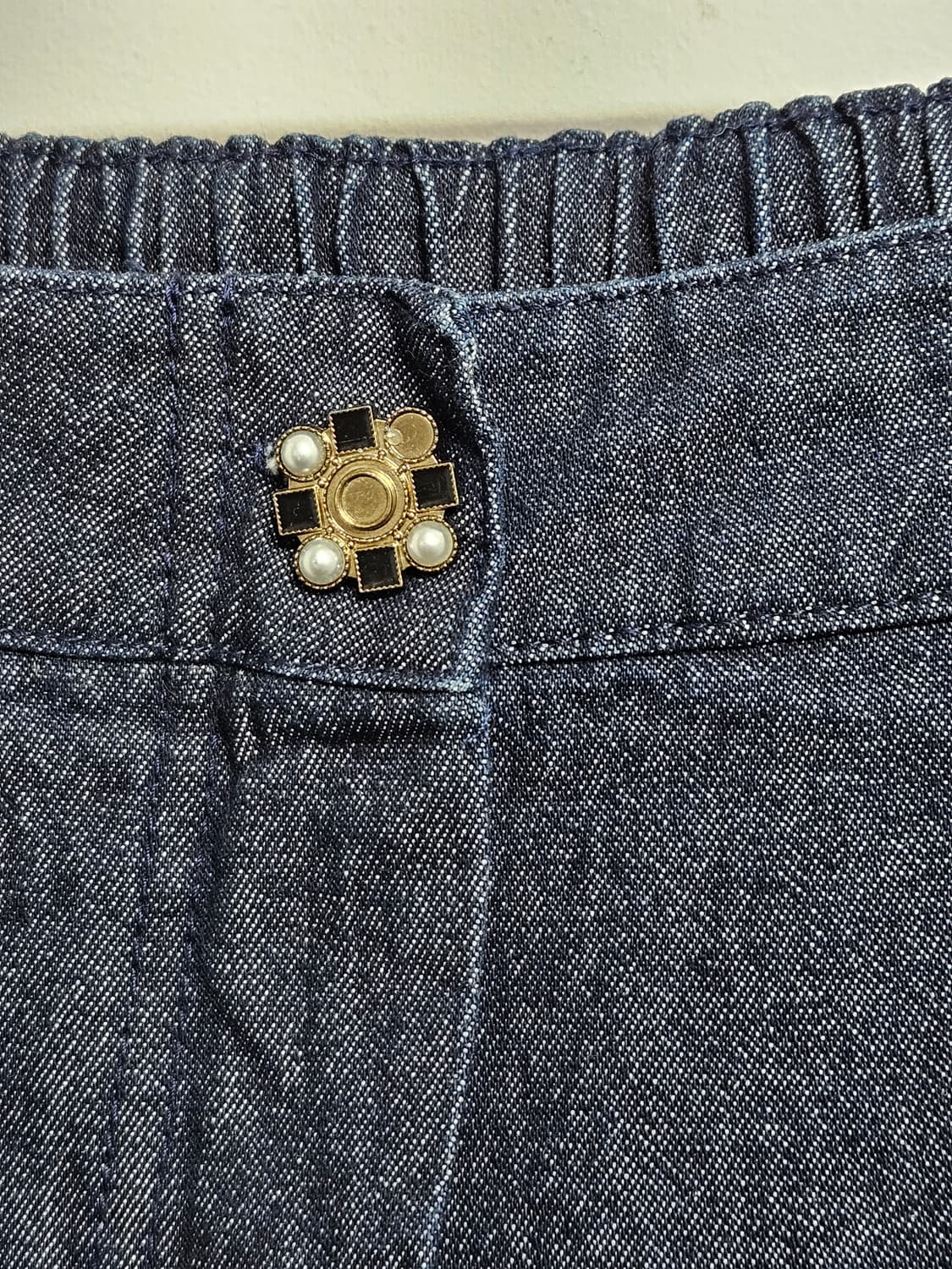 까사렐(cacharel) 슬릿 A라인 데님 스커트 상품이미지5