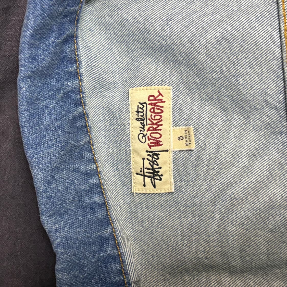 스투시 데님 집 워크 자캣 데님블루 S 상품이미지2