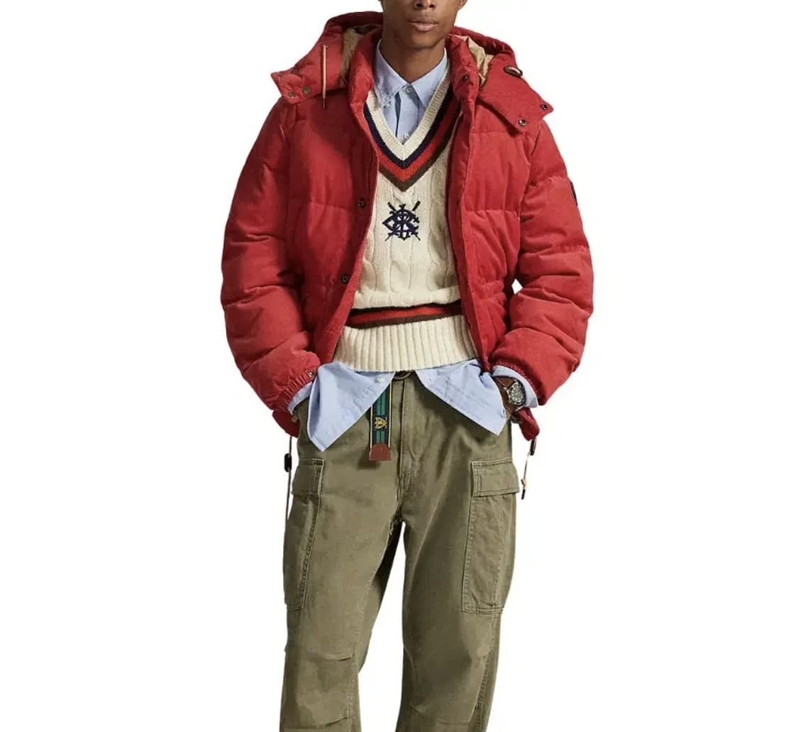 폴로 엘름우드 나일론 푸퍼 패딩 S 레드 상품이미지1
