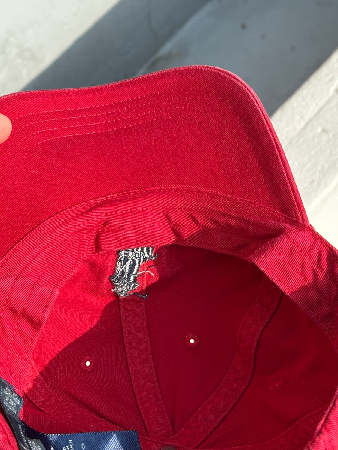 [S-M] 폴로 랄프로렌 빅포니 레드 볼캡 모자 상품이미지5