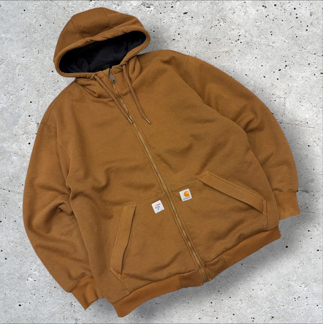 [L] 칼하트 4by4 브라운 레인디펜더 후드 집업 자켓 D360 상품이미지1