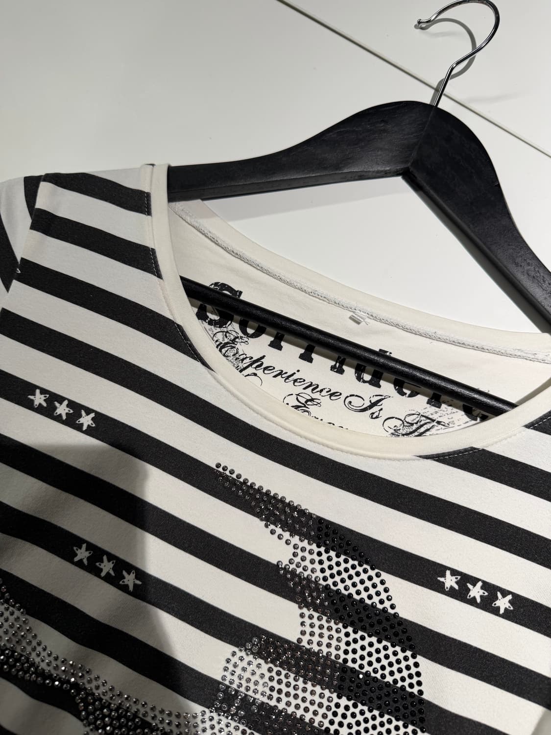 Skull cubic point stripe pattern top 상품이미지10