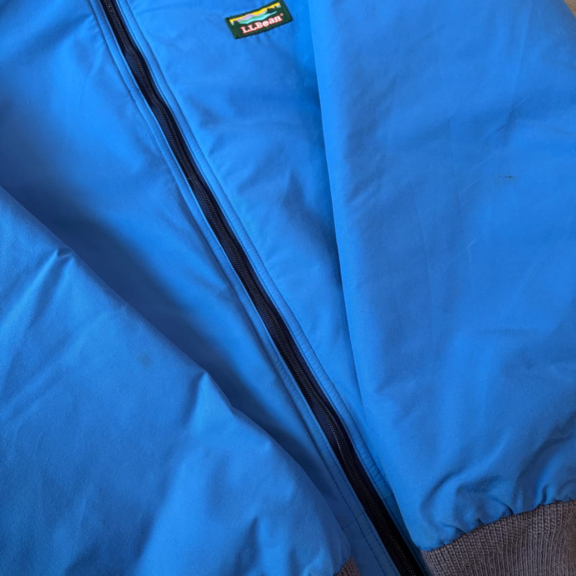 90s L.L.bean 90년대 미국 생산 엘엘빈 블루 컬러 웜업 자켓 상품이미지8