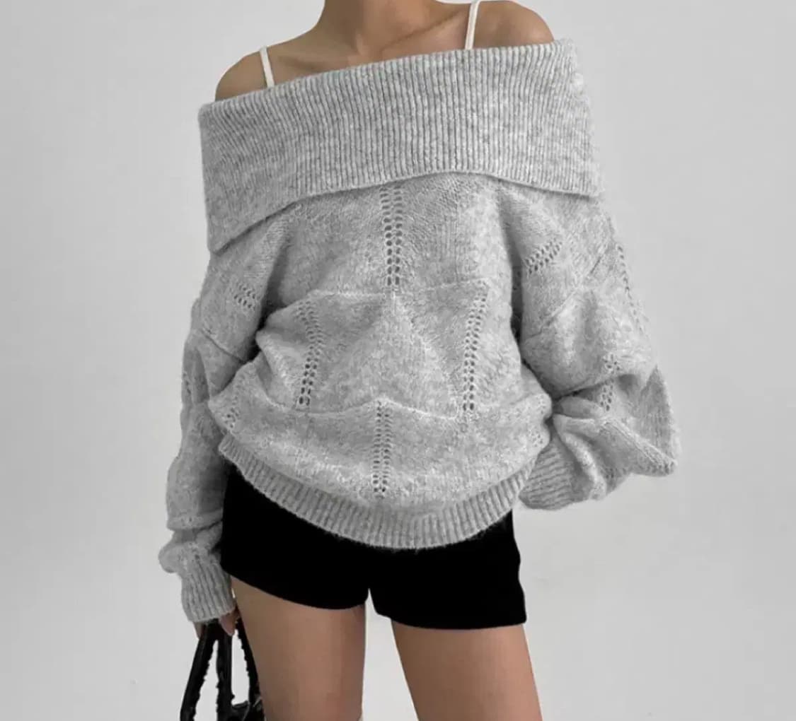 블랙업 오픈숄더/하츠투하츠 이안 착용  상품이미지1