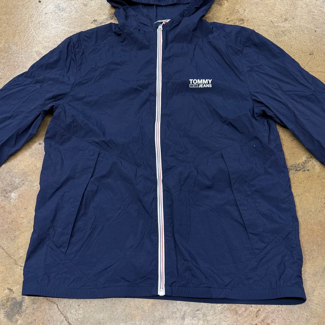[정품/XL] 타미진스 네이비 후드 바람막이 b19 상품이미지3