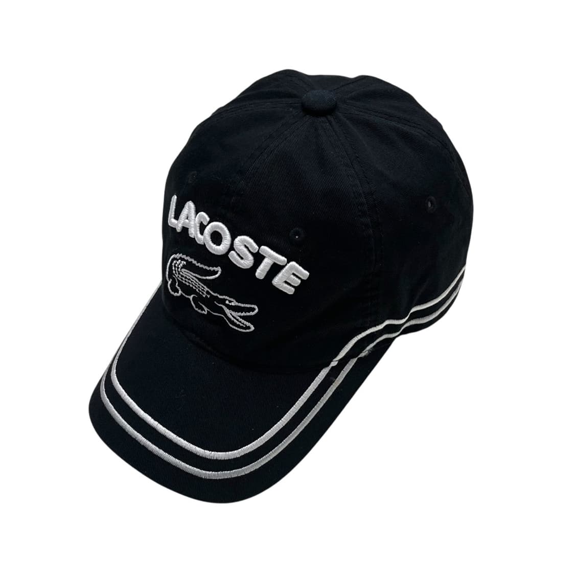 라코스테 블랙 단가라 볼캡 상품이미지5