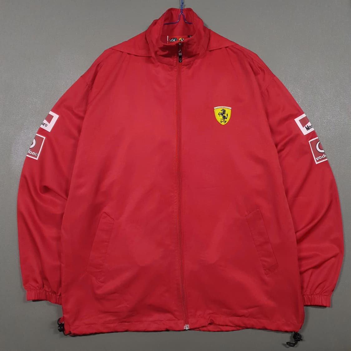 SPOL 빈티지 페라리 말보로 보다폰 스폰서 바람막이 집업 자켓 XL 상품이미지1