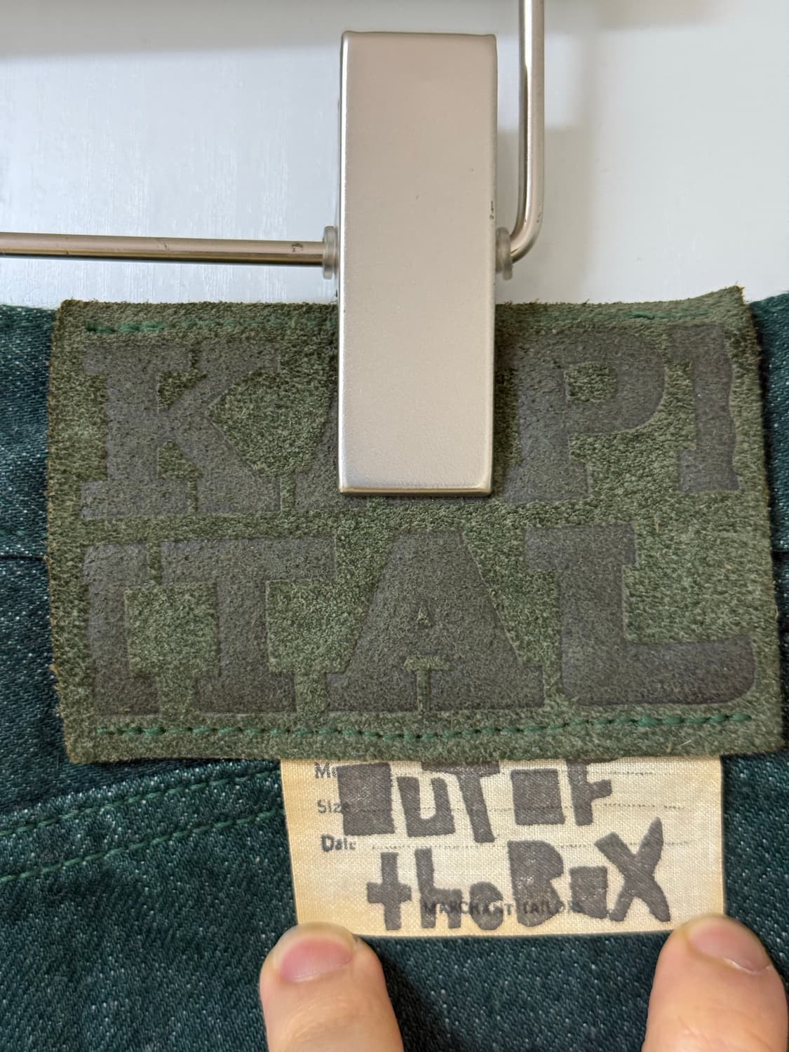 캐피탈 no.4 셀비지 데님 그린색상 34(실측32) 상품이미지4