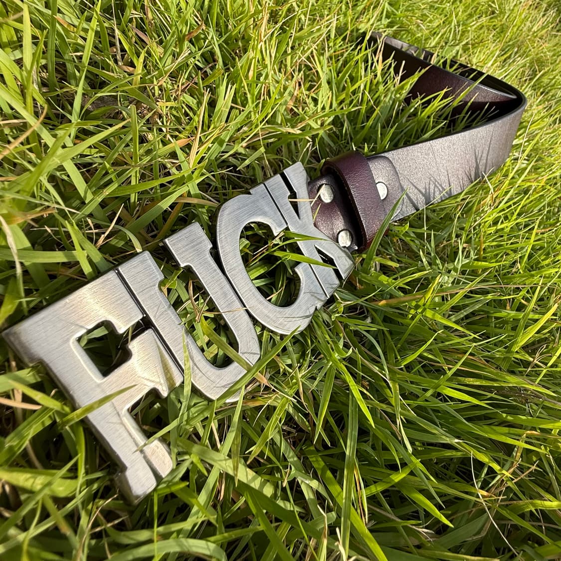 fuck cow leather belt  bn/bk 상품이미지1