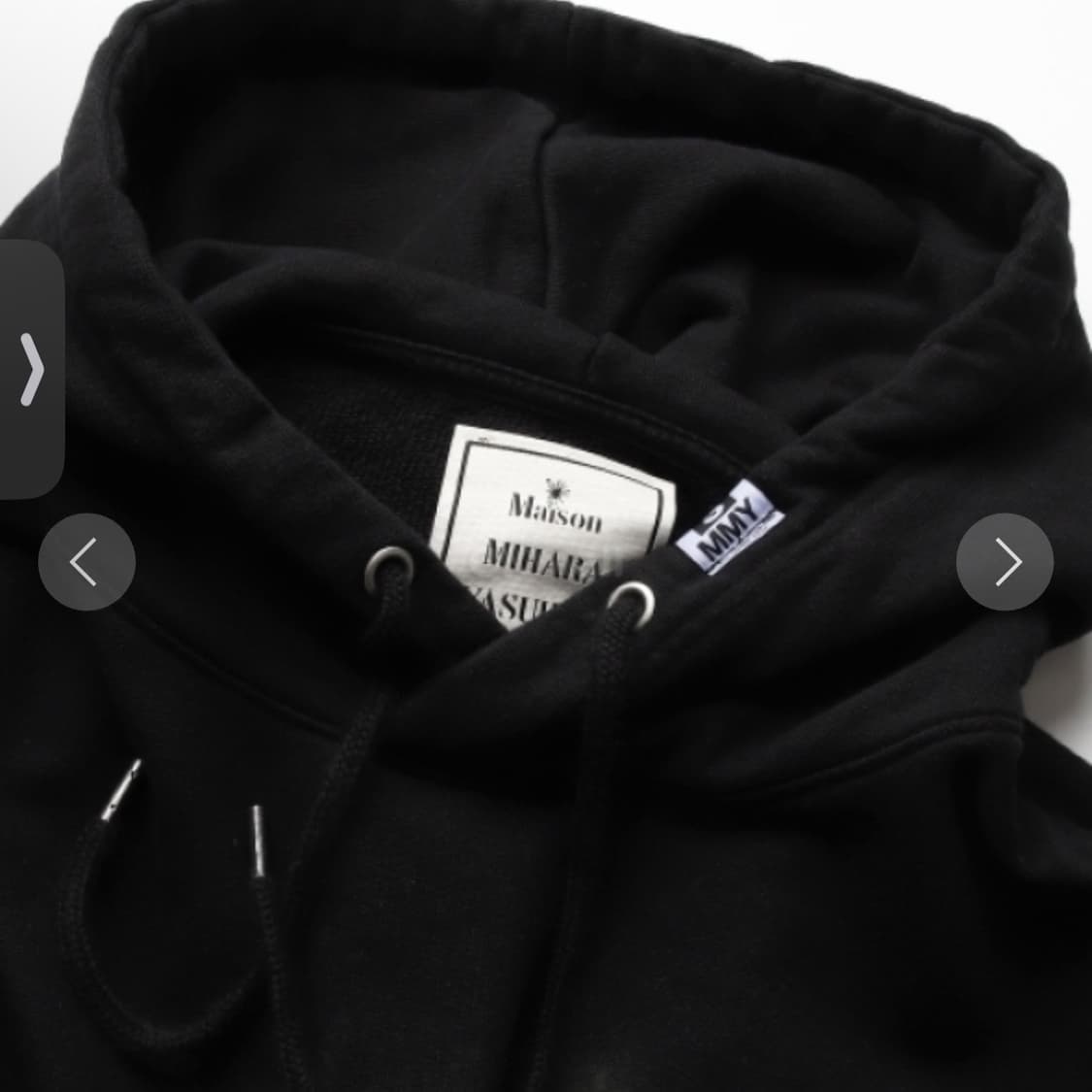 미하라 야스히로 스마일 로고 후드그래픽티셔츠 블랙 50 상품이미지3