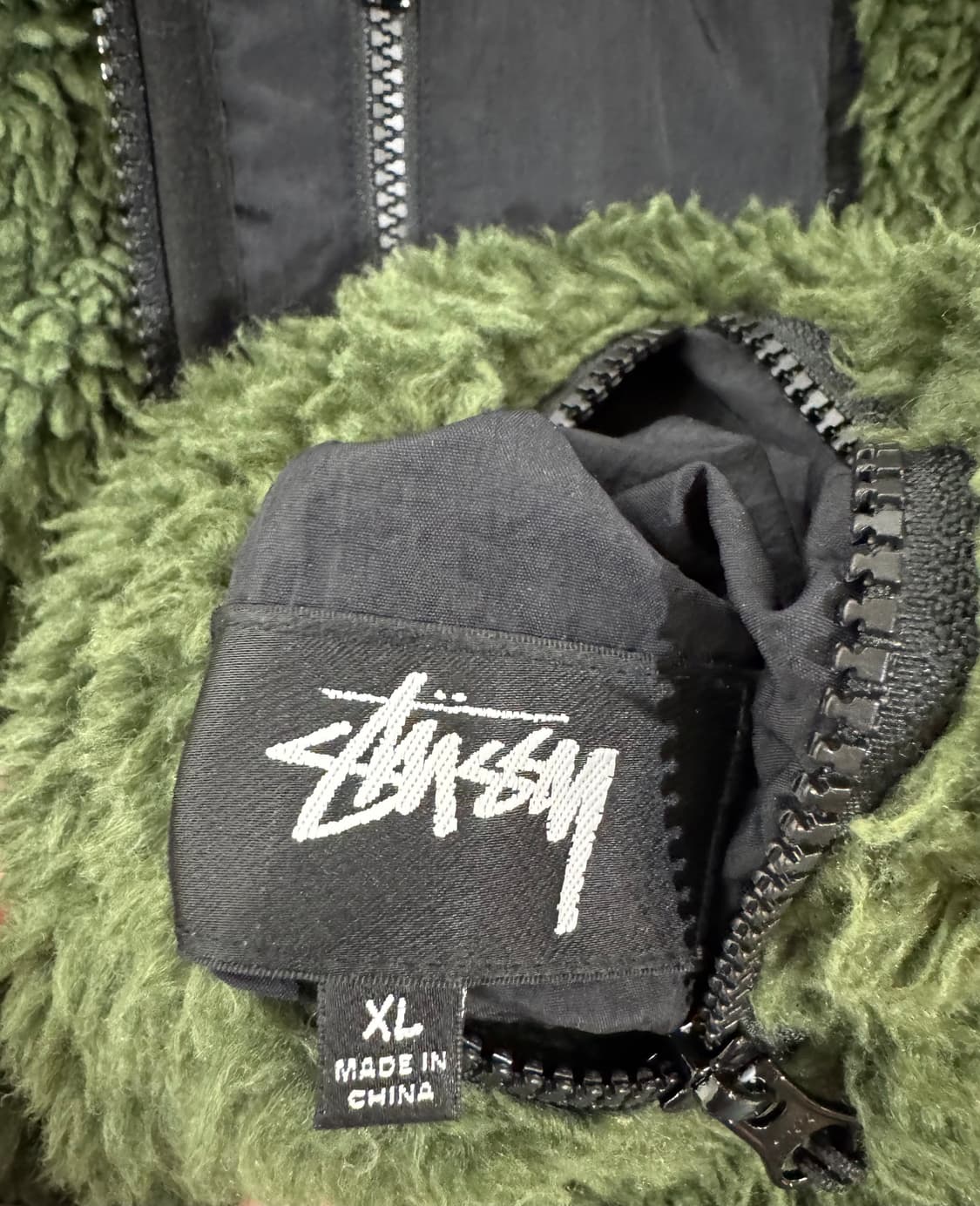 Stussy 스투시 쉐르파 자켓 올리브 상품이미지7