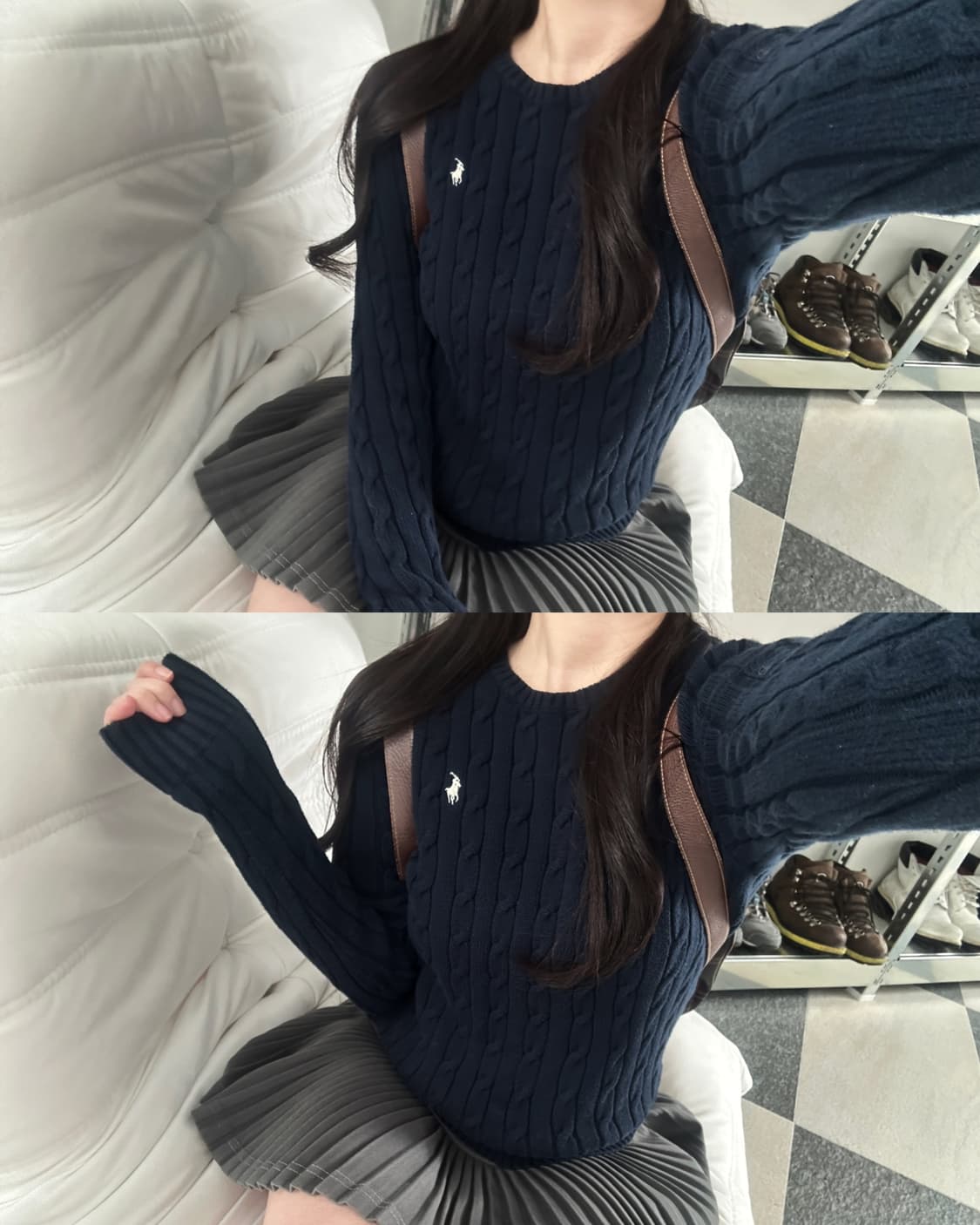 폴로 랄프로렌 네이비 케이블 니트  상품이미지3