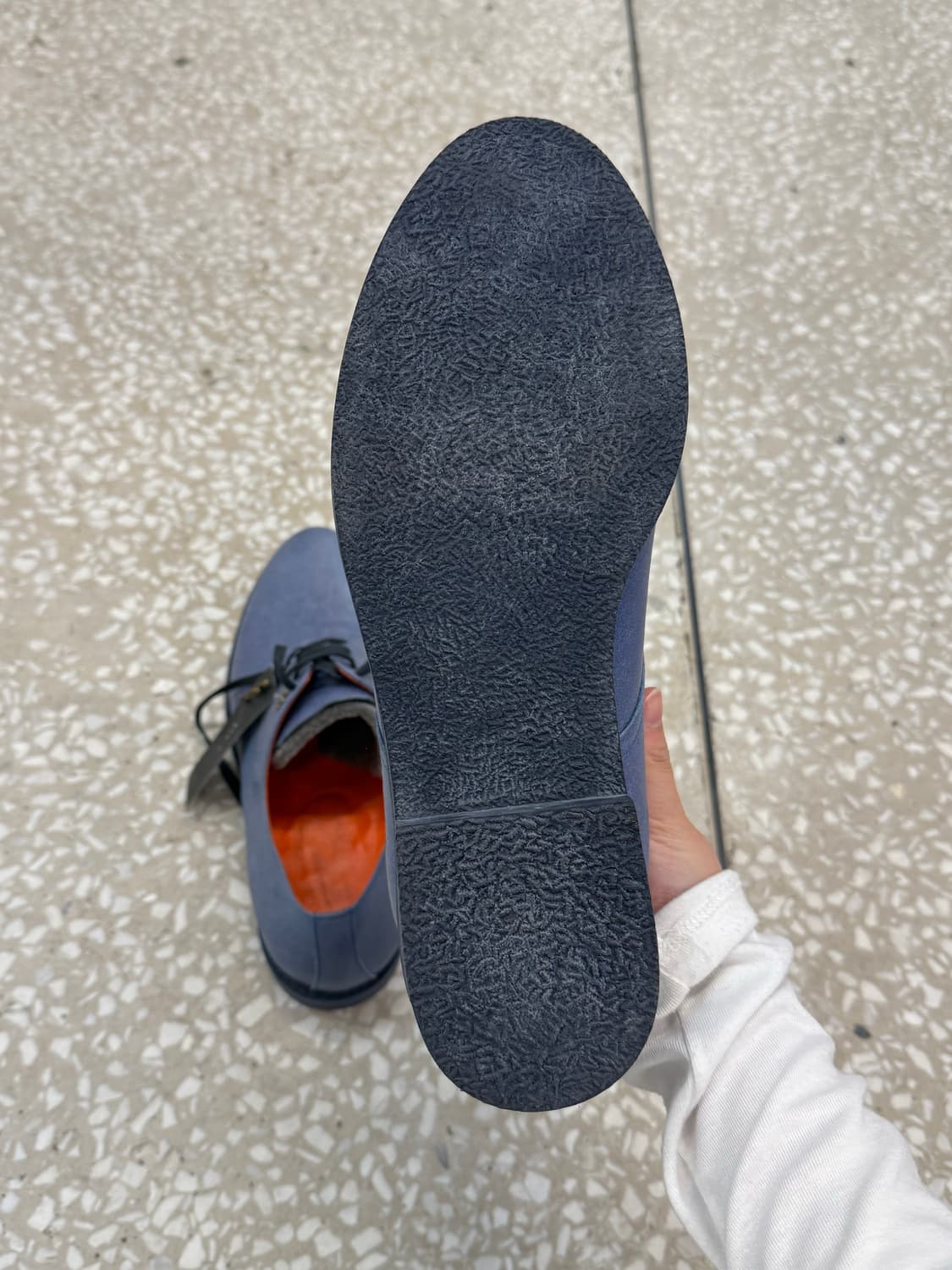 Vintage blue casual leather shoes 상품이미지4