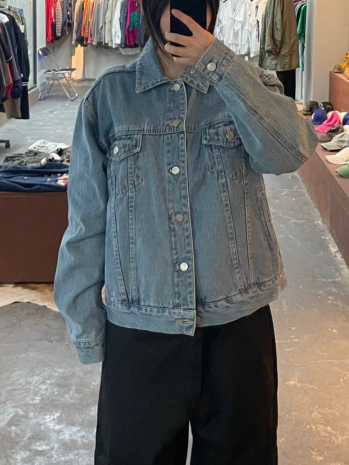 DNKY 빅로고 데님 트러커 자켓 H2113 상품이미지1