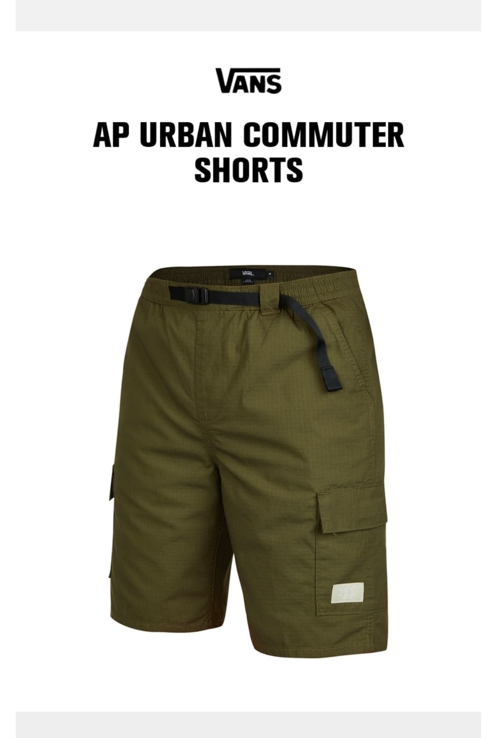 반스 카고밴딩반바지 34인치 기장57 상품이미지2