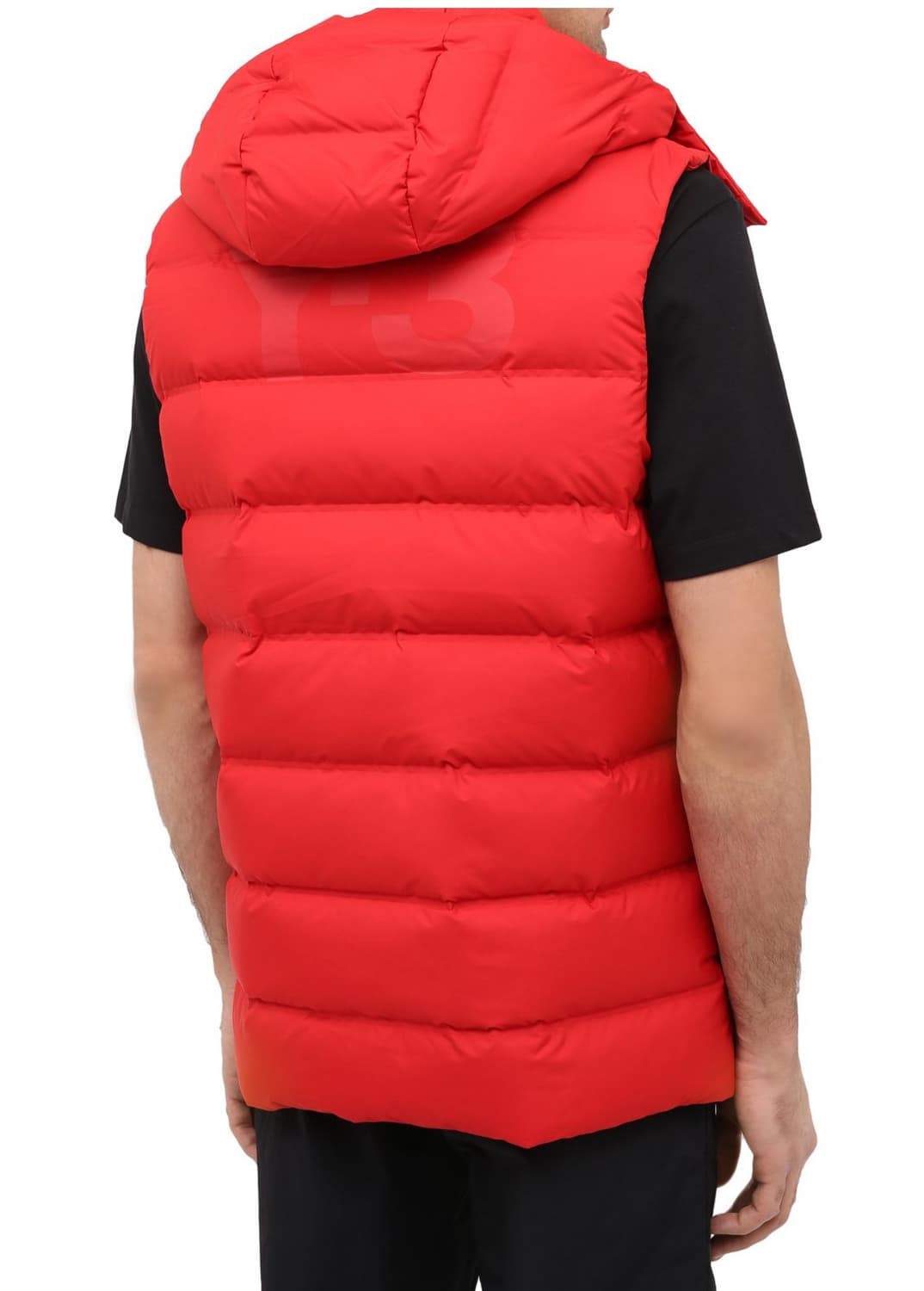 요지야마모토 Y-3 백로고 레드 패딩 베스트S 상품이미지1