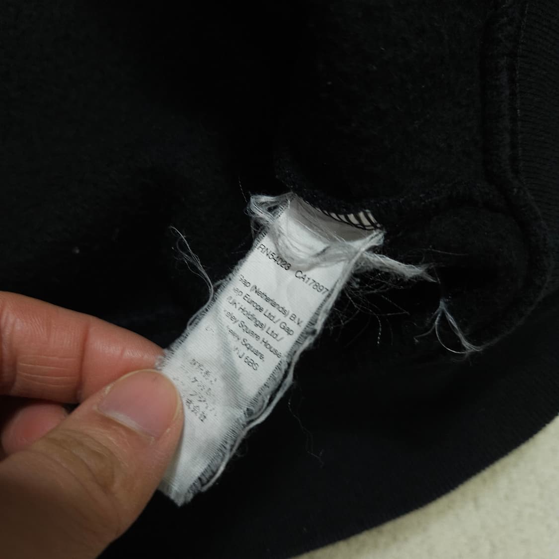 갭 후드 집업 XL 블랙 상품이미지4