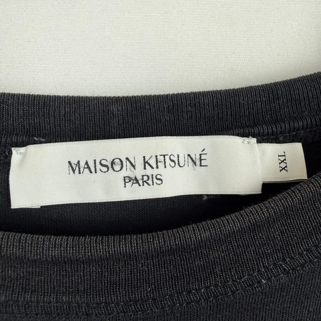 (2XL) 매종키츠네 폭스헤드 반팔 티 블랙 상품이미지3
