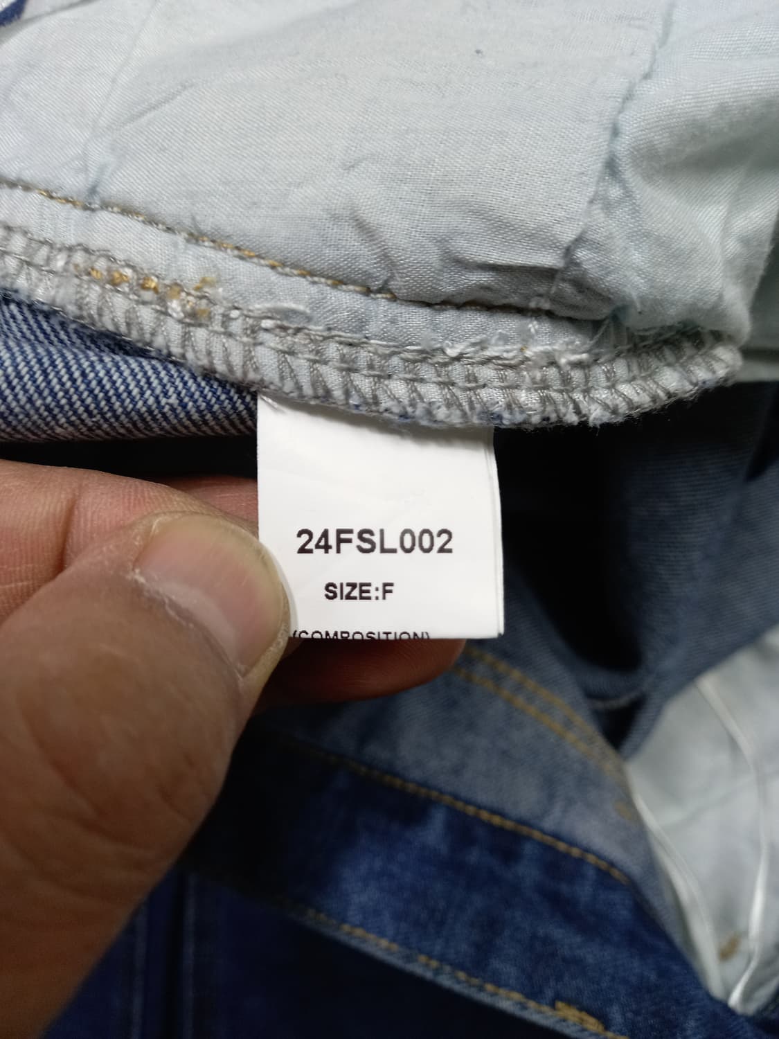 34-35 JS. NEWYORK 워싱 와이드진 찢청 35-259 상품이미지8