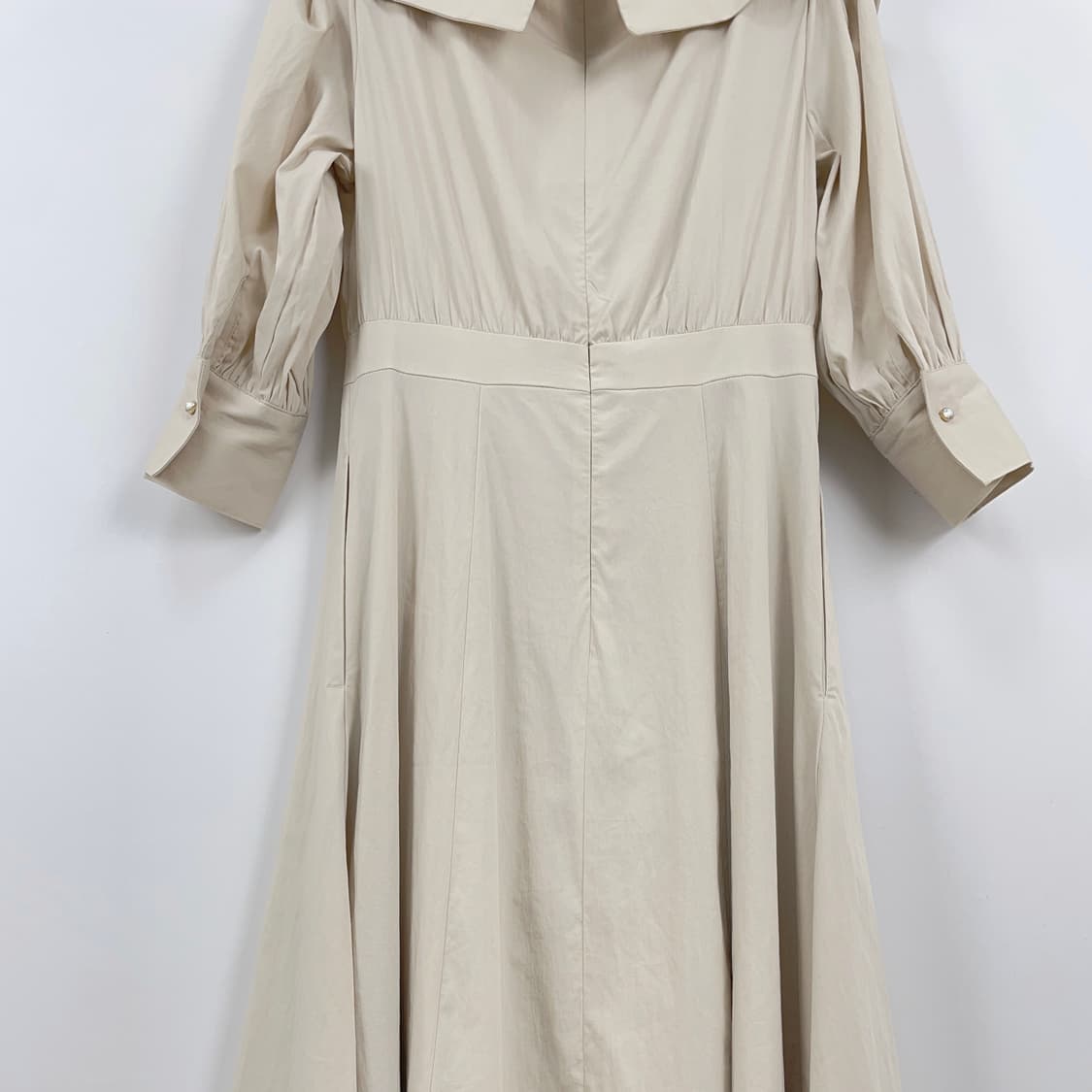 아메 ame 레이나 V넥 롱 원피스 베이지 36 상품이미지8